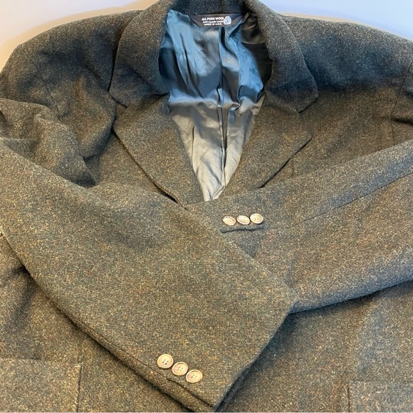 Eddie Bauer Mens Vintage Long Sleeve 100% Wool 2 Button Blazer 42 Reg - Picture 13 of 13